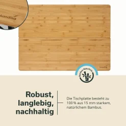 Skandika Tobro Bambus Falttisch