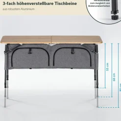 Skandika Tolja Campingschrank - 120 x 50 cm