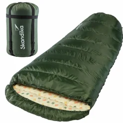 Skandika Vegas XXL RV links grüner Schlafsack