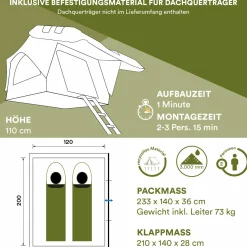 Skandika Wildland Dachzelt