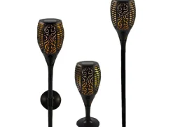 Solar LED Gartenfackel 3 Optionen Solarlampe