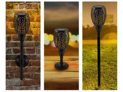 Solar LED Gartenfackel 3 Optionen Solarlampe