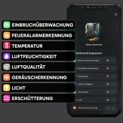 Sonsor stationäres Alarmsystem mit WLAN - White