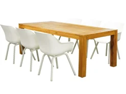 Sophie Dining Evora white 220 Diningset