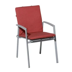 Stapelbare Stuhlkissen Madison Manchester, rot, 4er-Set