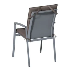 Stapelbare Stuhlkissen Madison Panama, Taupe, 4er-Set