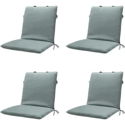 Stapelbare Stuhlkissen Madison Silver Canvas eco+ - 4er-Set