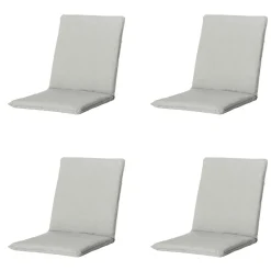 Stapelbare Stuhlkissen Madison Panama aus Leinen – 4er-Set