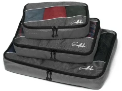 Sunflake Set von 3 Packing Cubes - Grey