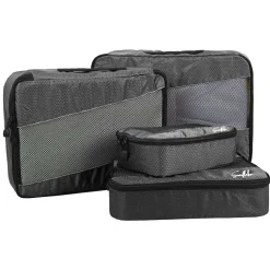 Sunflake Set von 4 Packing Cubes - Grey