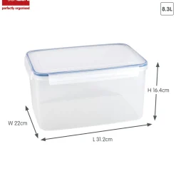 Sunware Basic 8,3 Liter Transparent Frischhaltedose - Set von 4