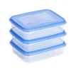 Sunware Club Cuisine 0,7 Liter Transparentes blaues Tiefkühldose-Set