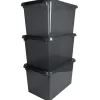 Sunware comfort Line 3er-Set 62L Aufbewahrungsbox - grau