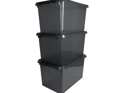 Sunware comfort Line 3er-Set 62L Aufbewahrungsbox - grau