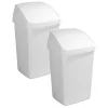 Sunware Delta 50 Liter Set von 2 Schwingdeckeleimer - White