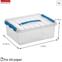 Sunware Q-line 12 Liter Aufbewahrungsbox - Blue