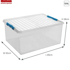 Sunware Q-line 120 Liter Aufbewahrungsbox - Blue