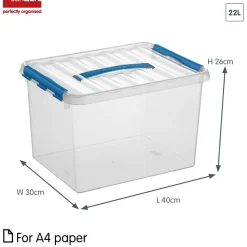 Sunware Q-line 22 Liter Aufbewahrungsbox - Blue