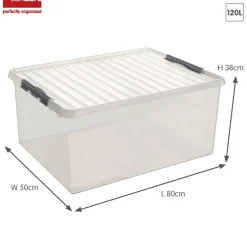 Sunware Q-line 120 Liter Aufbewahrungsbox - Metal