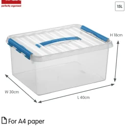 Sunware Q-line 15 Liter Aufbewahrungsbox - Blue
