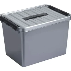 Sunware Q-line 22 Liter Aufbewahrungsbox - Metal Black