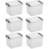 Sunware Q-line 3 Liter 6er-Set Aufbewahrungsboxen