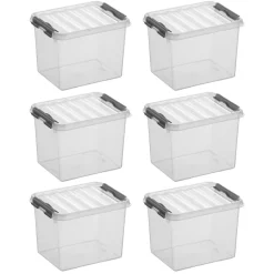 Sunware Q-line 3 Liter 6er-Set Aufbewahrungsboxen
