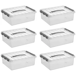 Sunware Q-line 10 Liter 6er-Set Aufbewahrungsboxen