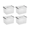 Sunware Q-line 22 Liter 4er-Set Aufbewahrungsboxen