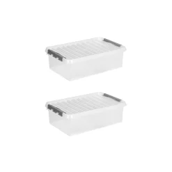 Sunware Q-line 32 Liter 2er-Set Aufbewahrungsboxen
