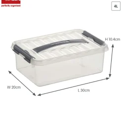 Sunware Q-line 4 Liter 6er-Set Aufbewahrungsboxen