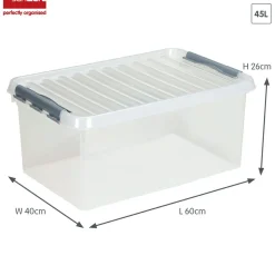 Sunware Q-line 45 Liter 2er-Set Aufbewahrungsboxen