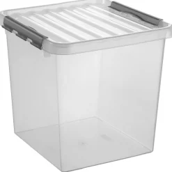 Sunware Q-line 38 Liter transparent graue Aufbewahrungsbox