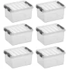 Sunware Q-line 2-Liter-Aufbewahrungsboxen – Set von 6