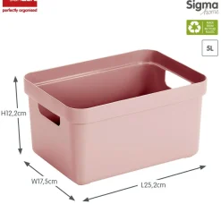Sunware Sigma home 5 Liter Aufbewahrungsbox - Pink