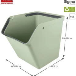 Sunware Sigma home 60 Liter Sortiereinheit - Green