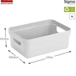 Sunware Sigma home 9 Liter White Aufbewahrungsbox - Set von 6