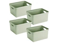 Sunware Sigma home 32 Liter Green Aufbewahrungsbox - Set von 4