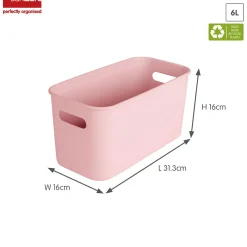 Sunware Sigma home 6 Liter Pink cube box - Set von 6
