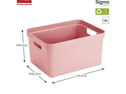 Sunware Sigma home 32 Liter Pink Aufbewahrungsbox - 4er-Set