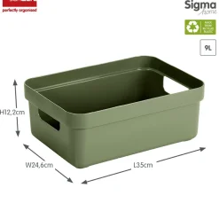 Sunware Sigma home 9 liter Green Aufbewahrungsbox - Set van 6
