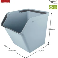 Sunware Sigma Home 60 liter sortieranlage mit Deckel - Blue
