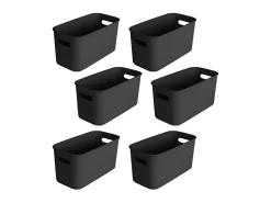 Sunware Sigma home 6 Liter Black cube box - Set von 6