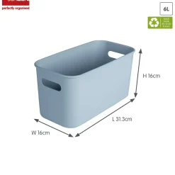 Sunware Sigma home 6 Liter Blue cube box - Set von 6