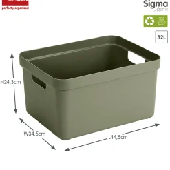 Sunware Sigma home 32 Liter Aufbewahrungsbox - Darkgreen