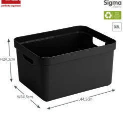 Sunware Sigma home 32 Liter Aufbewahrungsbox - Black