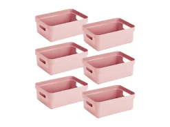 Sunware Sigma home 9 Liter Pink Aufbewahrungsbox - Set von 6