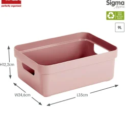 Sunware Sigma home 9 Liter Pink Aufbewahrungsbox - Set von 6