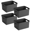 Sunware Sigma home 4er-Set 32 Liter boxen - Anthracite