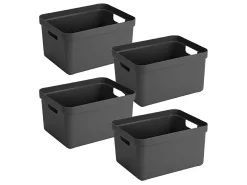 Sunware Sigma home 4er-Set 32 Liter boxen - Anthracite
